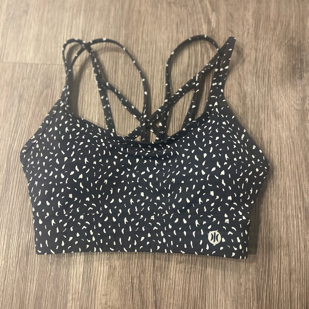 ASTORIA ACTIVEWEAR | Small Luxe IGNITE Sports Bra - Black Speckle